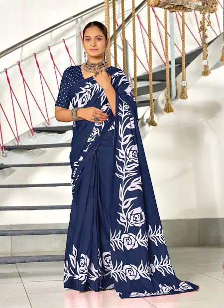 Tew Mulmul Cotton Fancy Printed Sarees Wholesale Market In Surat With Price